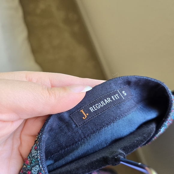 Men's Turquoise/Dark Blue Junaid Jamshed Kurta with Embroidered Collar- Small - Picture 7 of 13